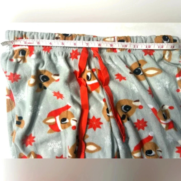 Rudolph The Red Nosed Reindeer Soft Touch Fleece Plush Pajama Pants ๐ฆ๐ด - Picture 6 of 11